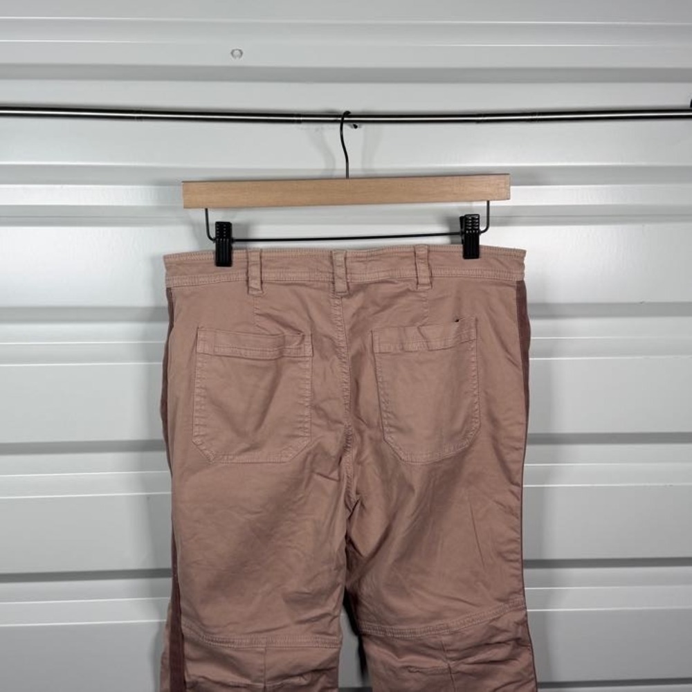 Anthropologie Pilcro Mauve Pink Richie Slim Side Stripe Utility Jogger Petite 8P - Picture 4 of 4